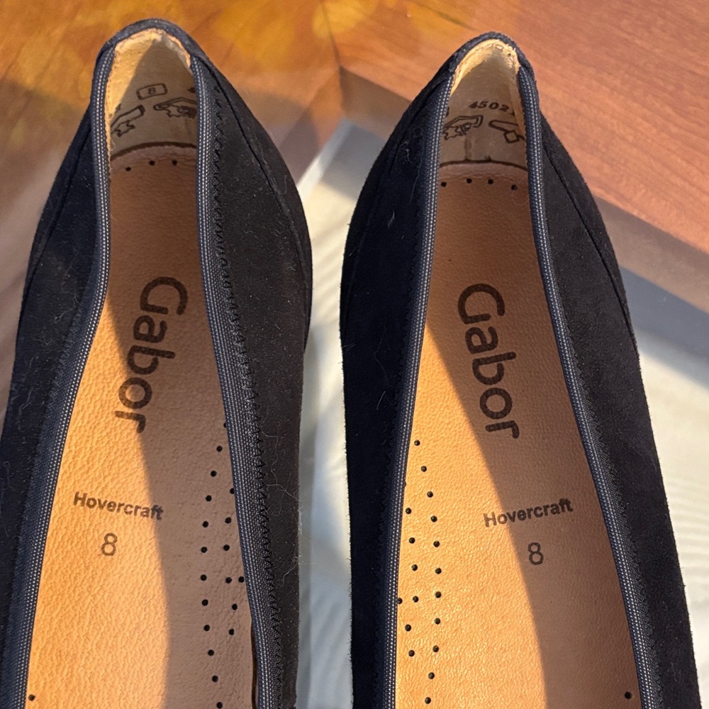 Gabor Women's Black Suede Knotted Flats - Picture 6 of 10